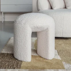 ZILT Krukjes|Kruk Cheron Teddy, kleur Wit