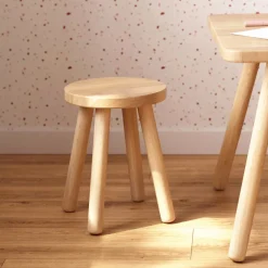 Kave Home Kinderstoelen|Krukje Dilcia kleur Naturel