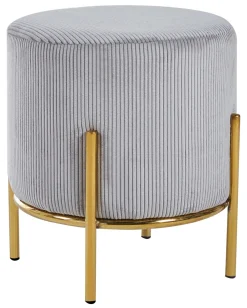 Artistiq Living Poefs & Hockers|Krukje Kenni Rib, Goudkleurig