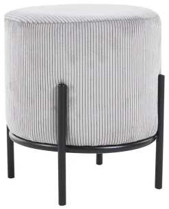 Artistiq Living Poefs & Hockers|Krukje Kenni Rib, Zwart