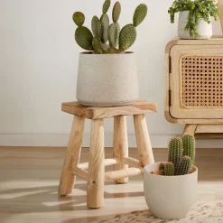 Kave Home Krukjes|Krukje Yumbi Teakhout Naturel