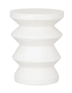 MUST Living Krukjes|Krukje Zig Zag Cement, 34cm, kleur Wit