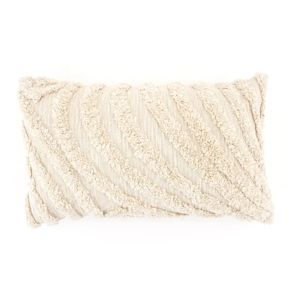 By-Boo Sierkussens|Kussen Sabi 30 x 50cm, kleur Off White