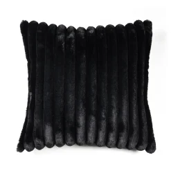 By-Boo Sierkussens|Kussen Wuzzy 50 x 50cm Zwart