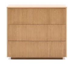 Kave Home Commodes|Ladekasten|Ladekast / Commode Helvine Eiken, Met 3 laden