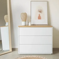 Kave Home Ladekasten|Ladekast Abilen Eiken, 90 x 75cm