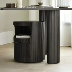 Ethnicraft Ladekasten|Ladekast Boomerang Gevernist Mahoniehout, Met 1 lade Donkerbruin