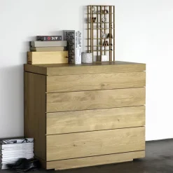 Ethnicraft Ladekasten|Ladekast Burger Geolied Eikenhout, 100cm