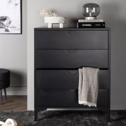 Nohr Ladekasten|Ladekast Danyella Met 4 laden, kleur Zwart