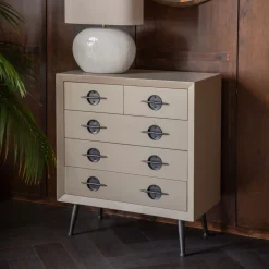 Dutchbone Ladekasten|Ladekast Edson Rubberhout, Met 5 laden