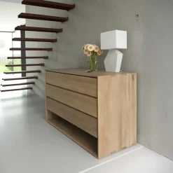 Ethnicraft Ladekasten|Ladekast Nordic Geolied Eikenhout, 130cm