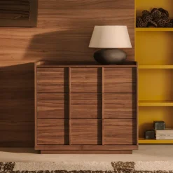 Kave Home Ladekasten|Ladekast Onix Notenfineer, 78 x 100cm