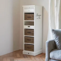 Rivièra Maison Ladekasten|Ladekast Rangez en Plus Met 4 rattan laden