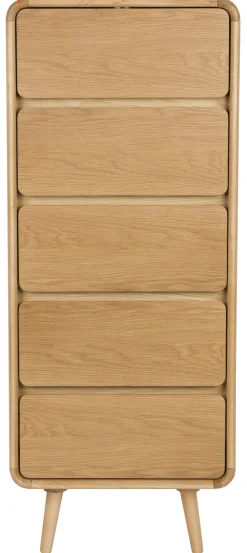 Zuiver Ladekasten|Ladekast Rise Essen en rubberhout, Met 5 laden