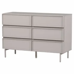 WOOOD Ladekasten|Ladekast Tours Met 6 laden, kleur Zand