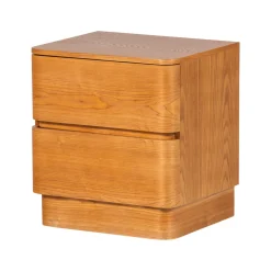 WOOOD Ladekasten|Nachtkastjes|Ladekast/Nachtkastje Fejo MDF, Met 2 lades Bruin