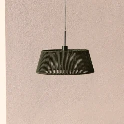 Kave Home Hanglampen Voor Buiten|Lampenkappen|Lampenkap Aldet Geweven touw, 46cm