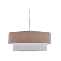 Kave Home Lampenkappen|Hanglampen|Lampenkap Bianella Rib Velvet, kleur Beige
