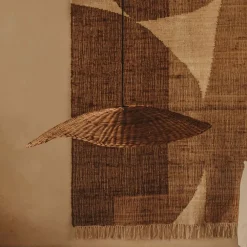 Kave Home Lampenkappen|Hanglampen|Lampenkap Bisbal Rotan, Ø80cm (excl. fitting) Naturel