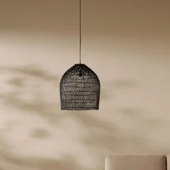 Kave Home Lampenkappen|Hanglampen|Lampenkap Domitila Rotan, 44cm