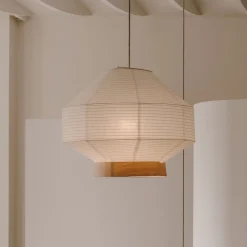 Kave Home Lampenkappen|Hanglampen|Lampenkap Hila Papier Wit