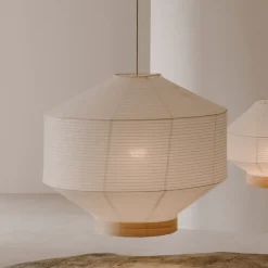 Kave Home Lampenkappen|Hanglampen|Lampenkap Hila Papier Wit