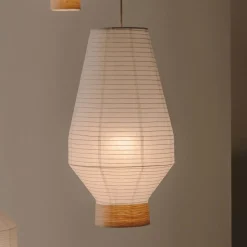 Kave Home Lampenkappen|Hanglampen|Lampenkap Hila Papier, Ø30cm Wit