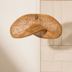 Kave Home Lampenkappen|Hanglampen|Lampenkap Isora Rotan, 81 x 56cm