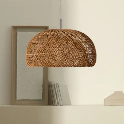 Kave Home Lampenkappen|Hanglampen|Lampenkap Isora Rotan, 60cm