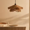 Kave Home Hanglampen|Lampenkappen|Lampenkap Pontos Dubbel, Jute, 50cm
