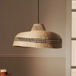 Kave Home Lampenkappen|Hanglampen|Lampenkap Rupia Zeegras, Ø55cm Naturel