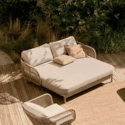 Kave Home Ligbedden|Ligbed Catalina 2-persoons, kleur Beige