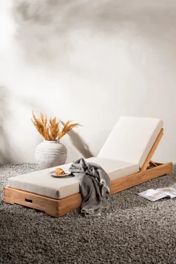 Nohr Ligbedden|Ligbed Densie Teakhout Naturel