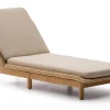 Kave Home Ligbedden|Ligbed Galea Teakhout en rattan