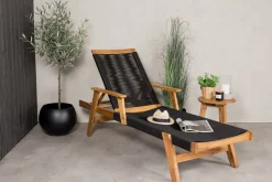 Nohr Ligbedden|Ligbed Shaelynn Acaciahout, kleur Zwart