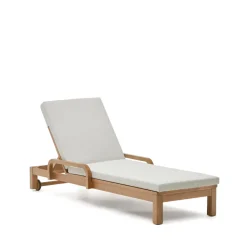 Kave Home Ligbedden|Ligbed Sonsaura Eucalyptushout Beige