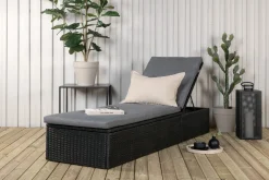 Nohr Ligbedden|Ligbed Valari Wicker Grijs