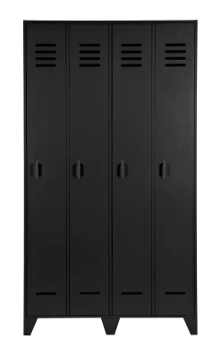 WOOOD Lockerkasten|Lockerkast Stijn 2-deurs, kleur Zwart