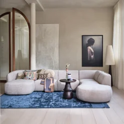 WOOOD Organische Bank|Hoekbank|Lounge U-Bank Polly Rechts, 353cm, Woven