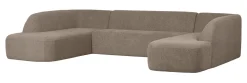 WOOOD Hoekbank|Lounge U-Bank Sloping Chenille