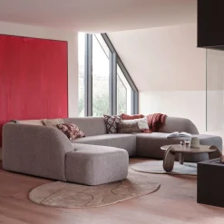 WOOOD Hoekbank|Lounge U-Bank Sloping Chenille