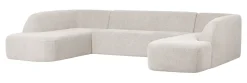WOOOD Hoekbank|Lounge U-Bank Sloping Chenille