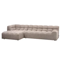 WOOOD Loungebank|Loungebank Allure Geweven stof, kleur Melange Bruin