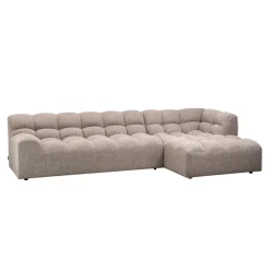 WOOOD Loungebank|Loungebank Allure Geweven stof, kleur Melange Bruin