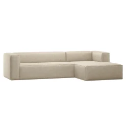 WOOOD Loungebank|Loungebank Bean 305cm, Chenille, kleur Melange Beige