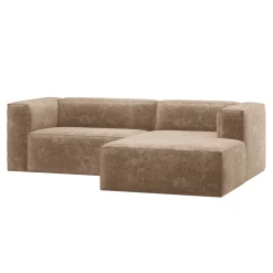 WOOOD Loungebank|Loungebank Bean 254cm, Chenille, kleur Taupe