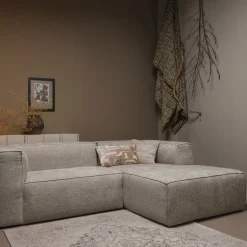 WOOOD Loungebank|Loungebank Bean Grove Melange, kleur Travertin