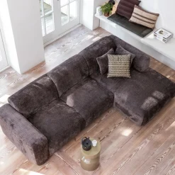 WOOOD Loungebank|Loungebank Cloud Chenille, kleur Warm Bruin