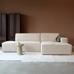 PEPP Interiors Loungebank|Loungebank Enzo 280cm, Linnen look, kleur Beige