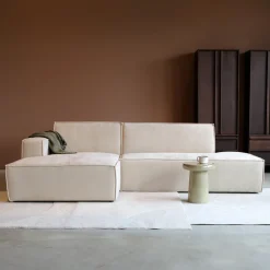 PEPP Interiors Loungebank|Loungebank Enzo 280cm, Linnen look, kleur Beige